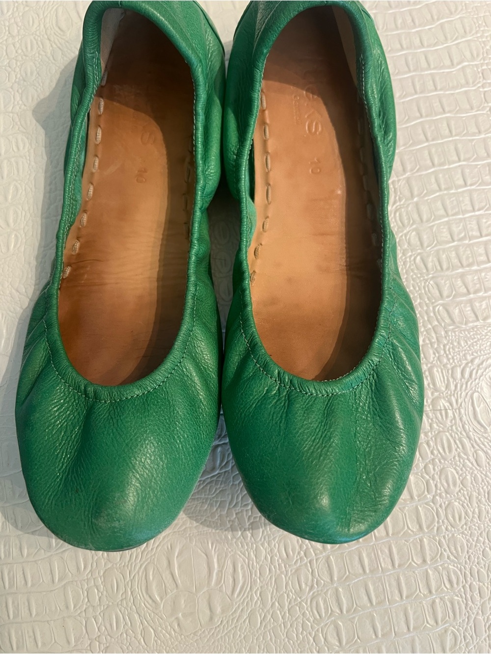 Tieks ballet flats 10 spring green
